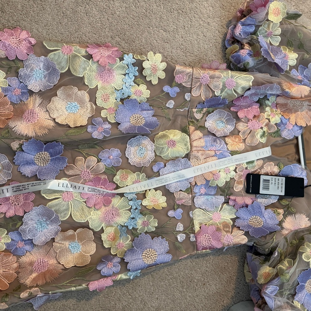 Elliatt Pastel Floral Mini Dress - Picture 3 of 6